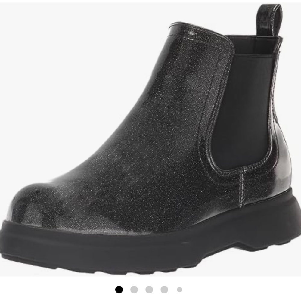 NEW Dolce Vita DV Cole Black Sparkle platform ankle bootie girls size 5